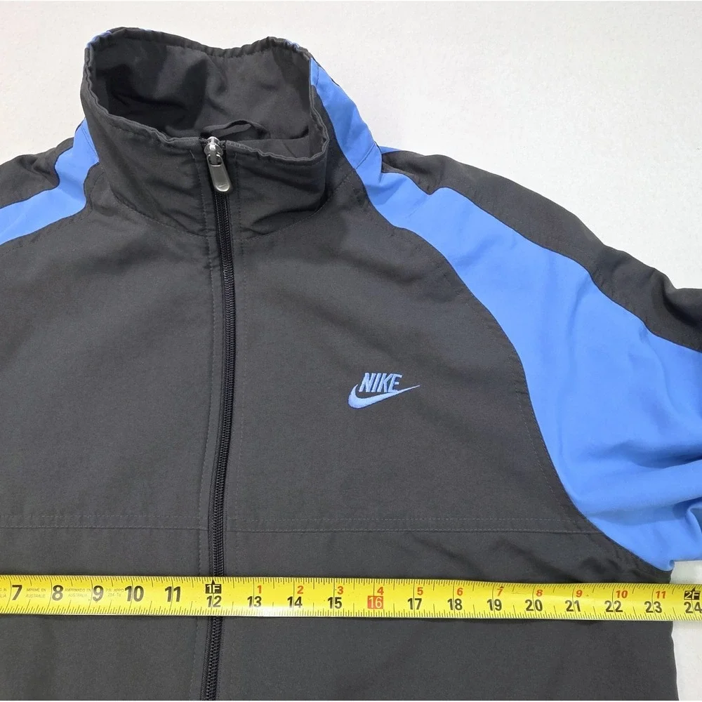 VTG‎ Nike Full Zip Carolina Blue Windbreaker Track Jacket Men L 00s Y2K Lined